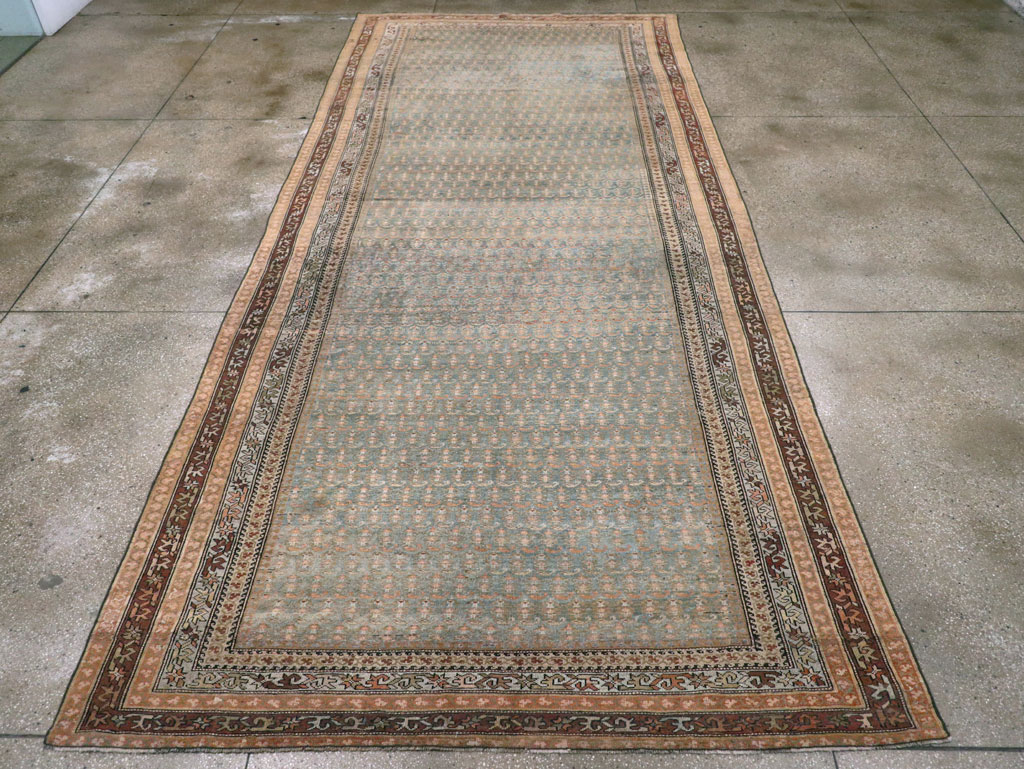 Antique Persian Kurd Large Gallery Carpet, No.30610 - Galerie Shabab