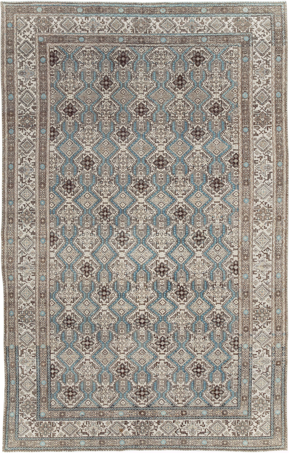 Vintage Persian Tabriz Small Room Size Carpet, No.30614 - Galerie Shabab