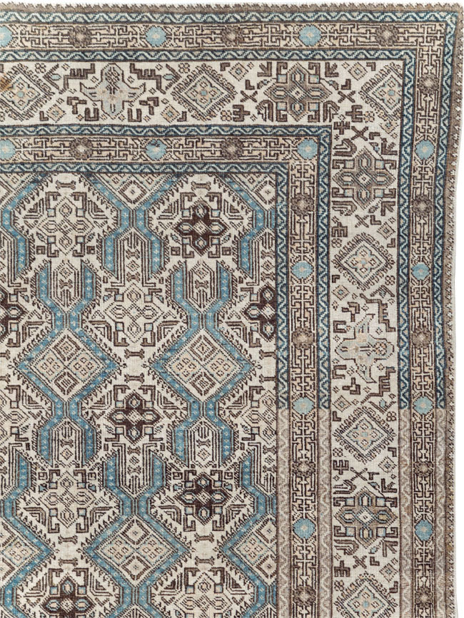 Vintage Persian Tabriz Small Room Size Carpet, No.30614 - Galerie Shabab