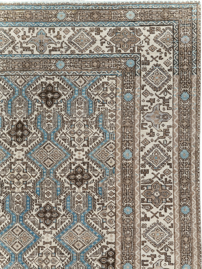 Vintage Persian Tabriz Small Room Size Carpet, No.30614 - Galerie Shabab