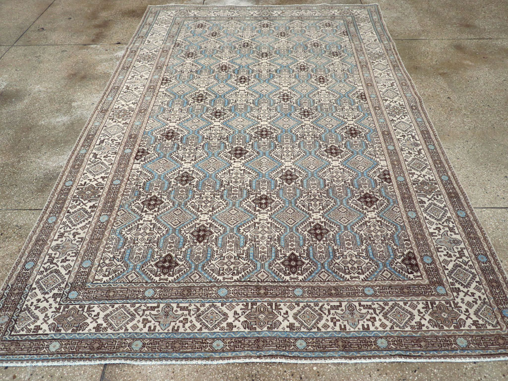 Vintage Persian Tabriz Small Room Size Carpet, No.30614 - Galerie Shabab