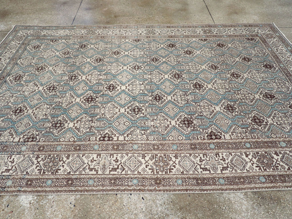 Vintage Persian Tabriz Small Room Size Carpet, No.30614 - Galerie Shabab