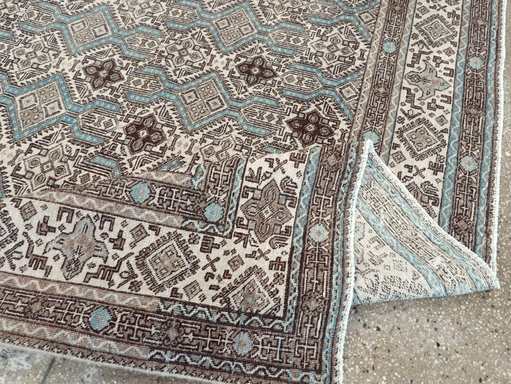 Vintage Persian Tabriz Small Room Size Carpet, No.30614 - Galerie Shabab