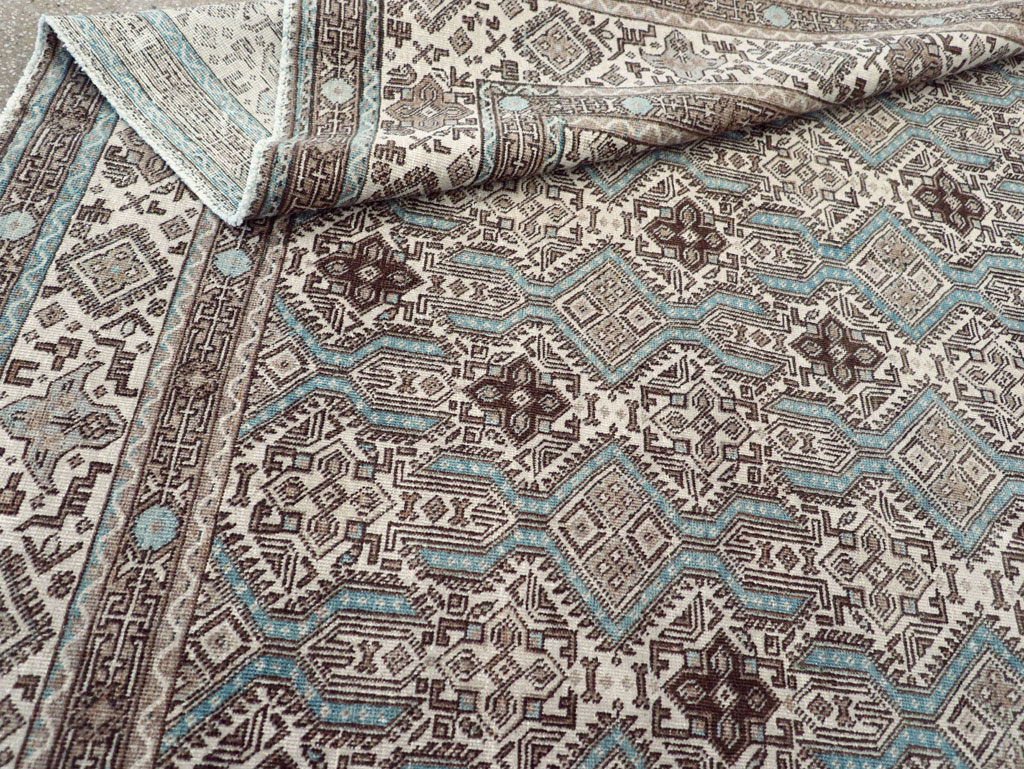 Vintage Persian Tabriz Small Room Size Carpet, No.30614 - Galerie Shabab