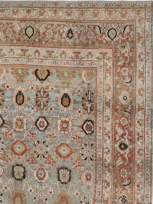 Antique Persian Bidjar Room Size Carpet, No.30619 - Galerie Shabab