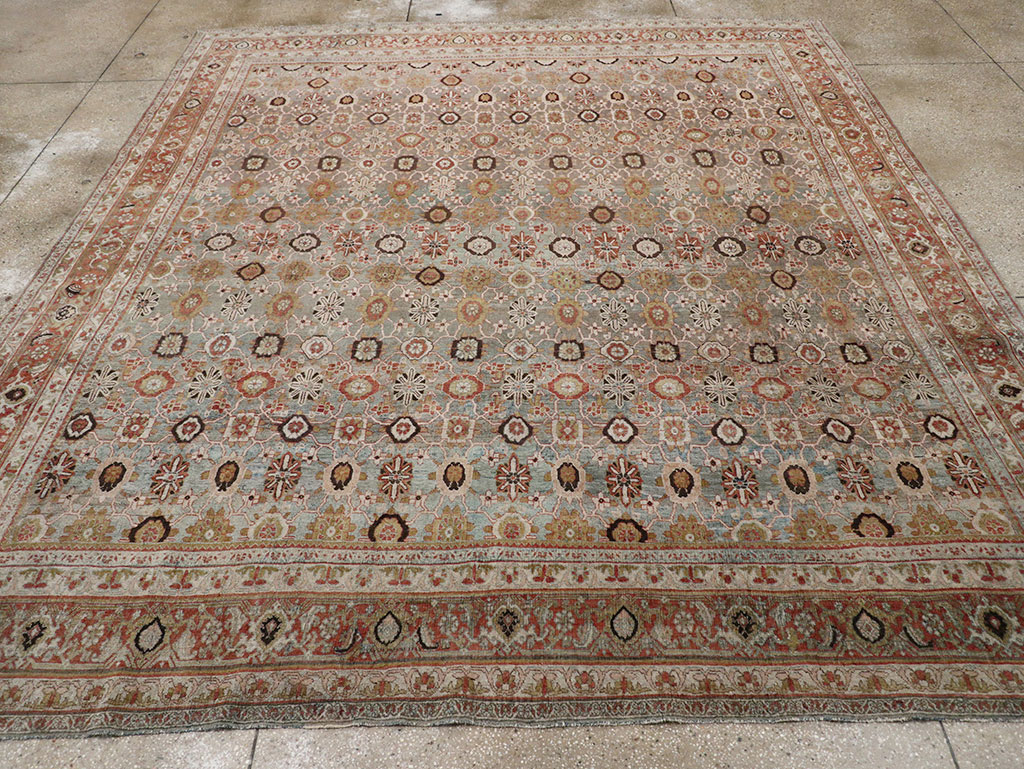 Antique Persian Bidjar Room Size Carpet, No.30619 - Galerie Shabab
