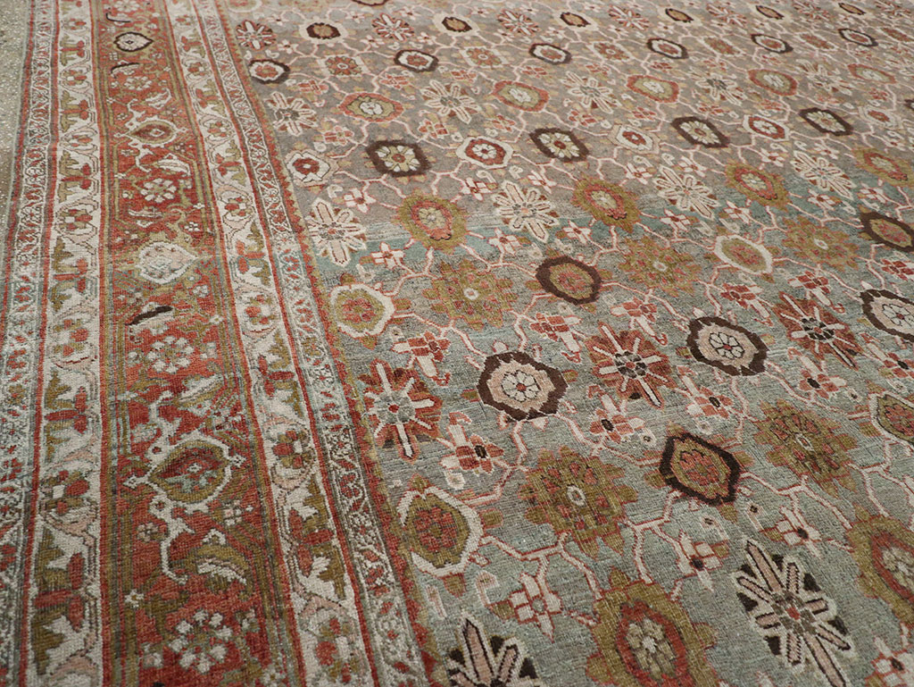 Antique Persian Bidjar Room Size Carpet, No.30619 - Galerie Shabab