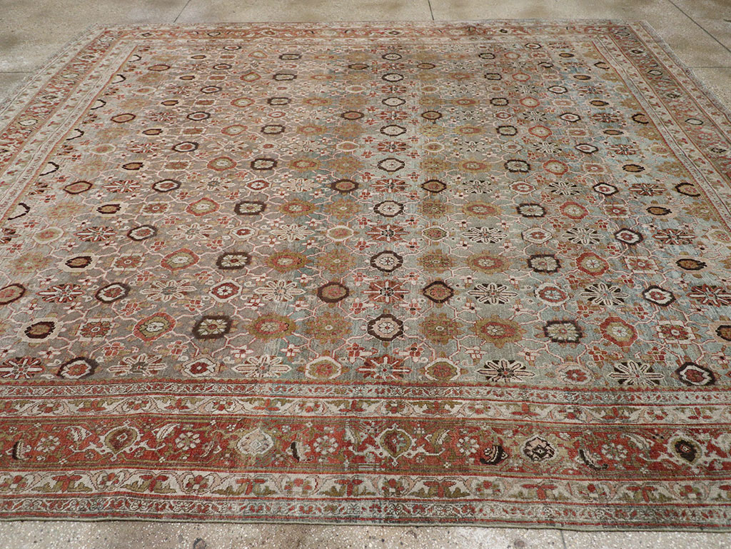 Antique Persian Bidjar Room Size Carpet, No.30619 - Galerie Shabab