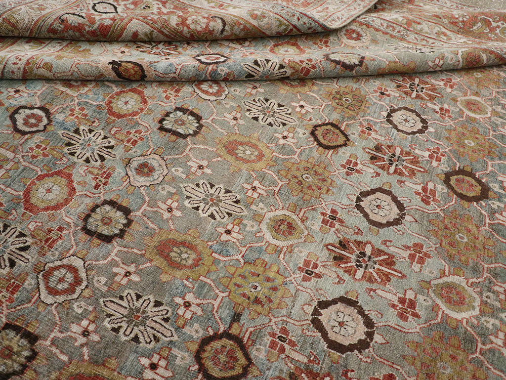 Antique Persian Bidjar Room Size Carpet, No.30619 - Galerie Shabab