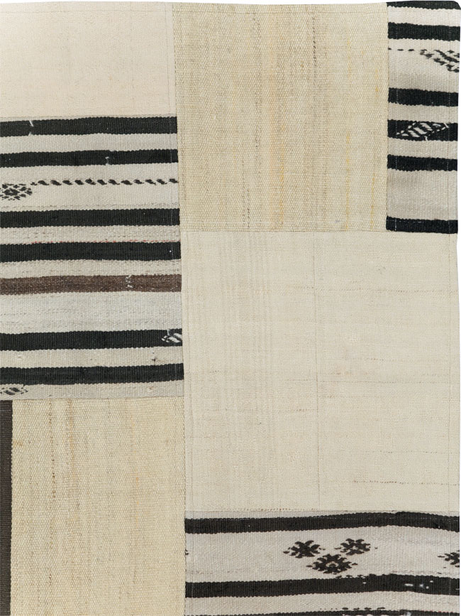 Contemporary Turkish Patchwork Style Flatweave, No.30621 - Galerie Shabab