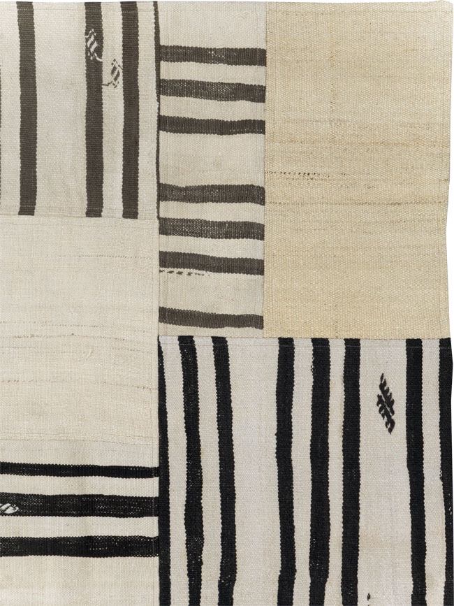 Contemporary Turkish Patchwork Style Flatweave, No.30621 - Galerie Shabab