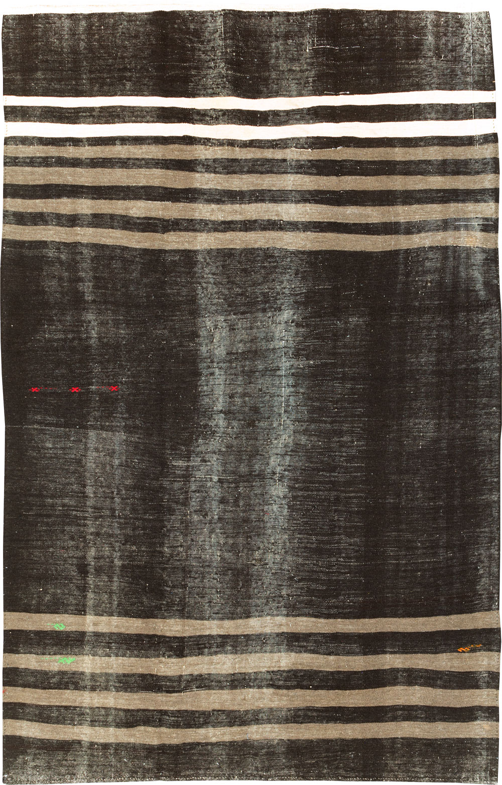 Vintage Turkish Flatweave Kilim Room Size Carpet, No.30625 - Galerie Shabab