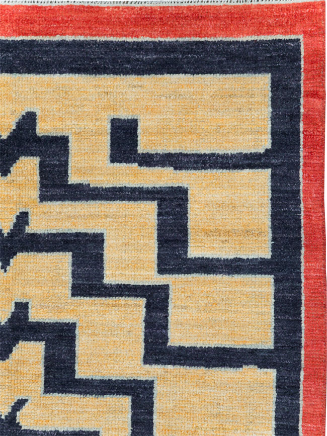 Contemporary Turkish Tulu Accent Rug, No.30627 - Galerie Shabab