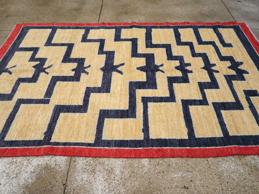 Contemporary Turkish Tulu Accent Rug, No.30627 - Galerie Shabab