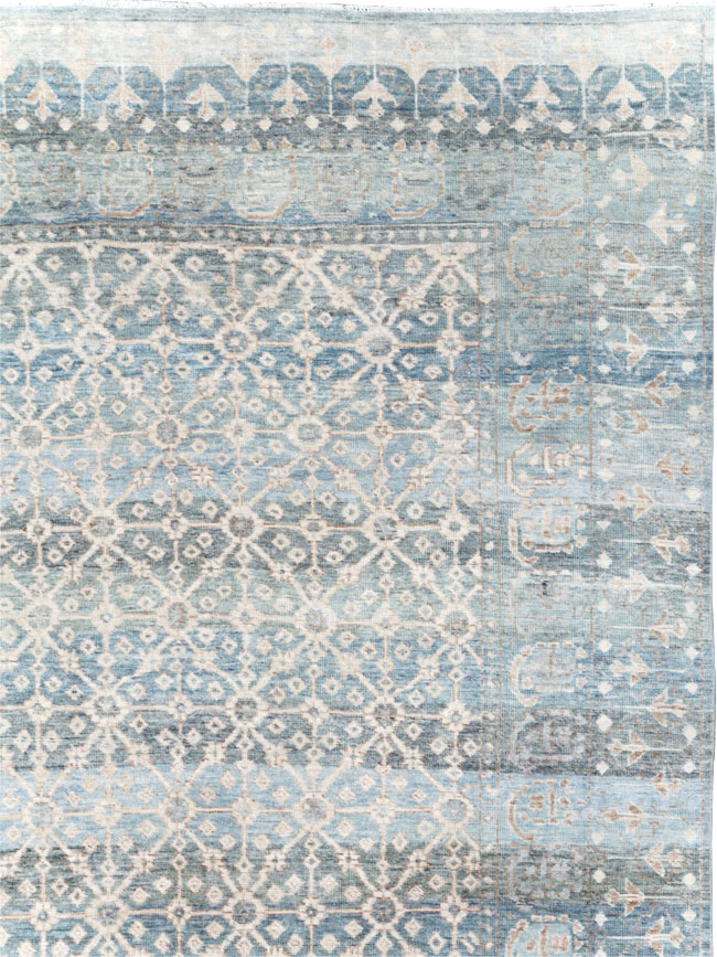 East Turkestan Khotan Inspired Large Turkish Room Size Carpet, No.30628 - Galerie Shabab