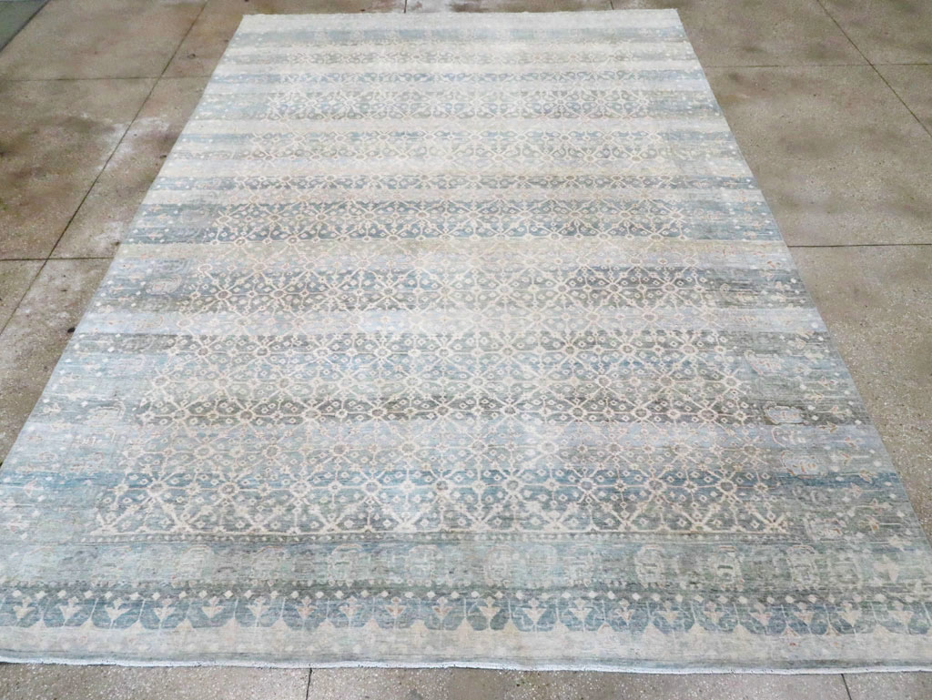 East Turkestan Khotan Inspired Large Turkish Room Size Carpet, No.30628 - Galerie Shabab