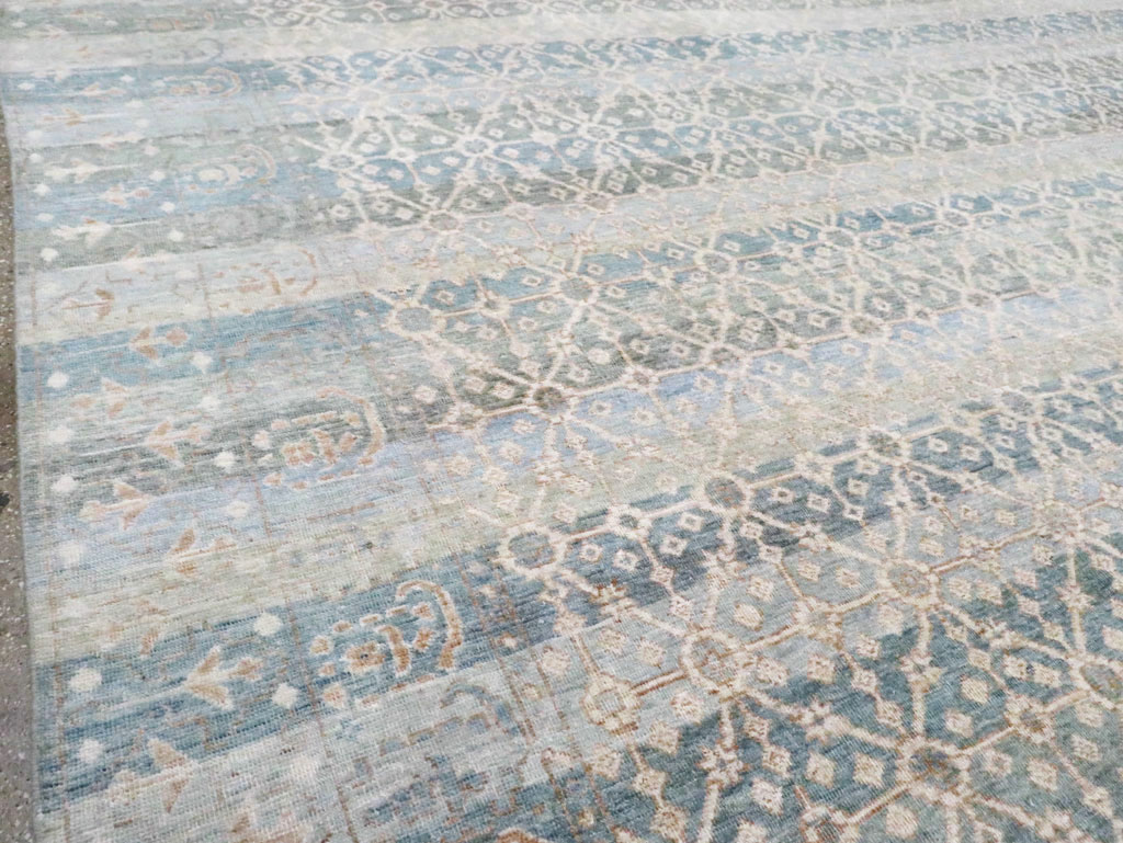 East Turkestan Khotan Inspired Large Turkish Room Size Carpet, No.30628 - Galerie Shabab