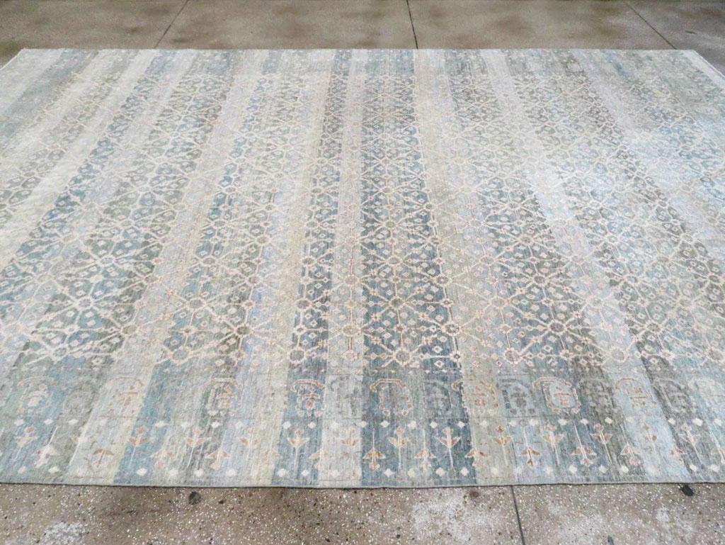 East Turkestan Khotan Inspired Large Turkish Room Size Carpet, No.30628 - Galerie Shabab