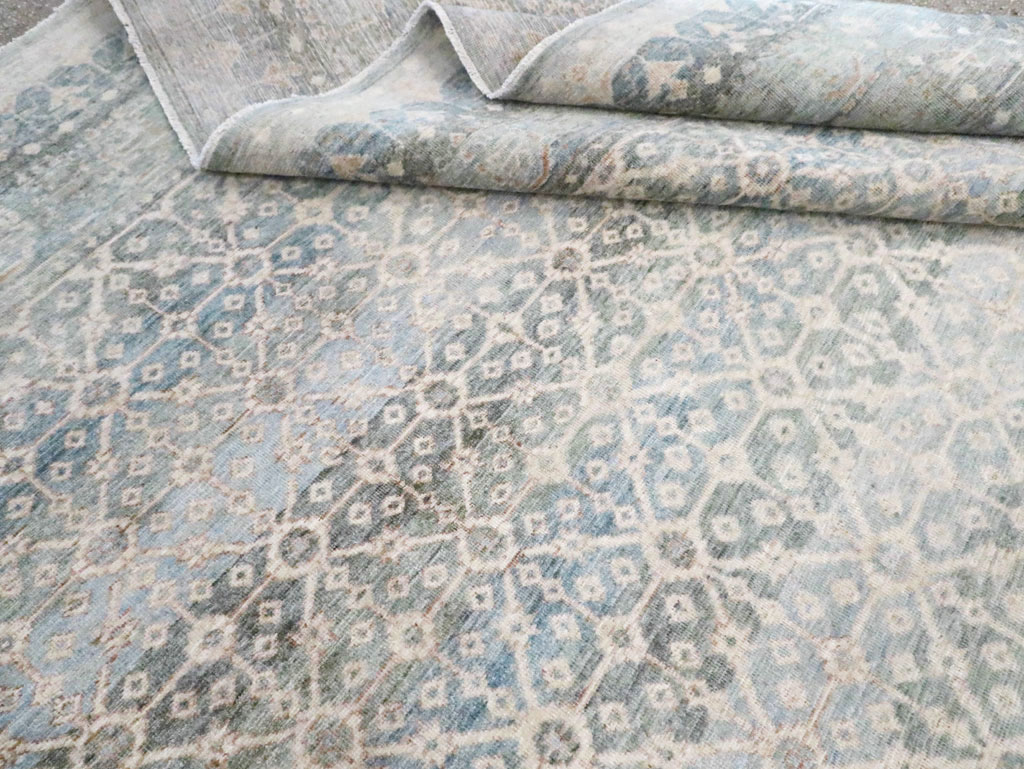 East Turkestan Khotan Inspired Large Turkish Room Size Carpet, No.30628 - Galerie Shabab