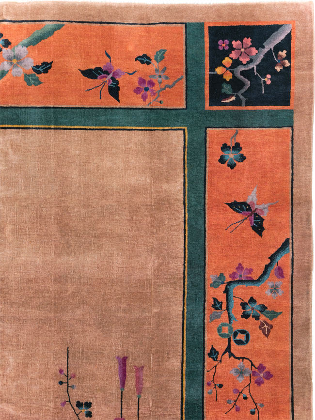 Vintage Chinese Art Deco Room Size Carpet, No.30635 - Galerie Shabab
