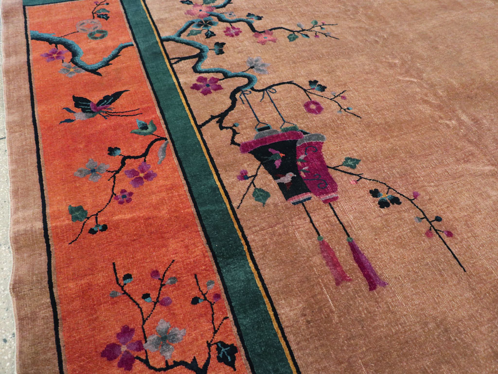 Vintage Chinese Art Deco Room Size Carpet, No.30635 - Galerie Shabab