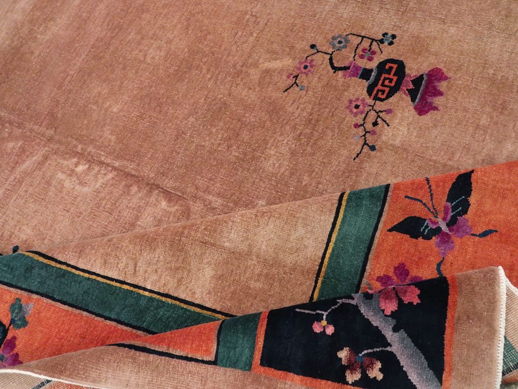 Vintage Chinese Art Deco Room Size Carpet, No.30635 - Galerie Shabab