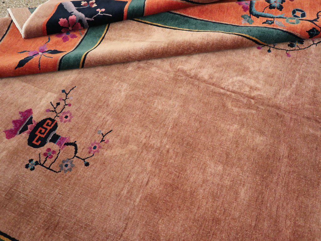 Vintage Chinese Art Deco Room Size Carpet, No.30635 - Galerie Shabab