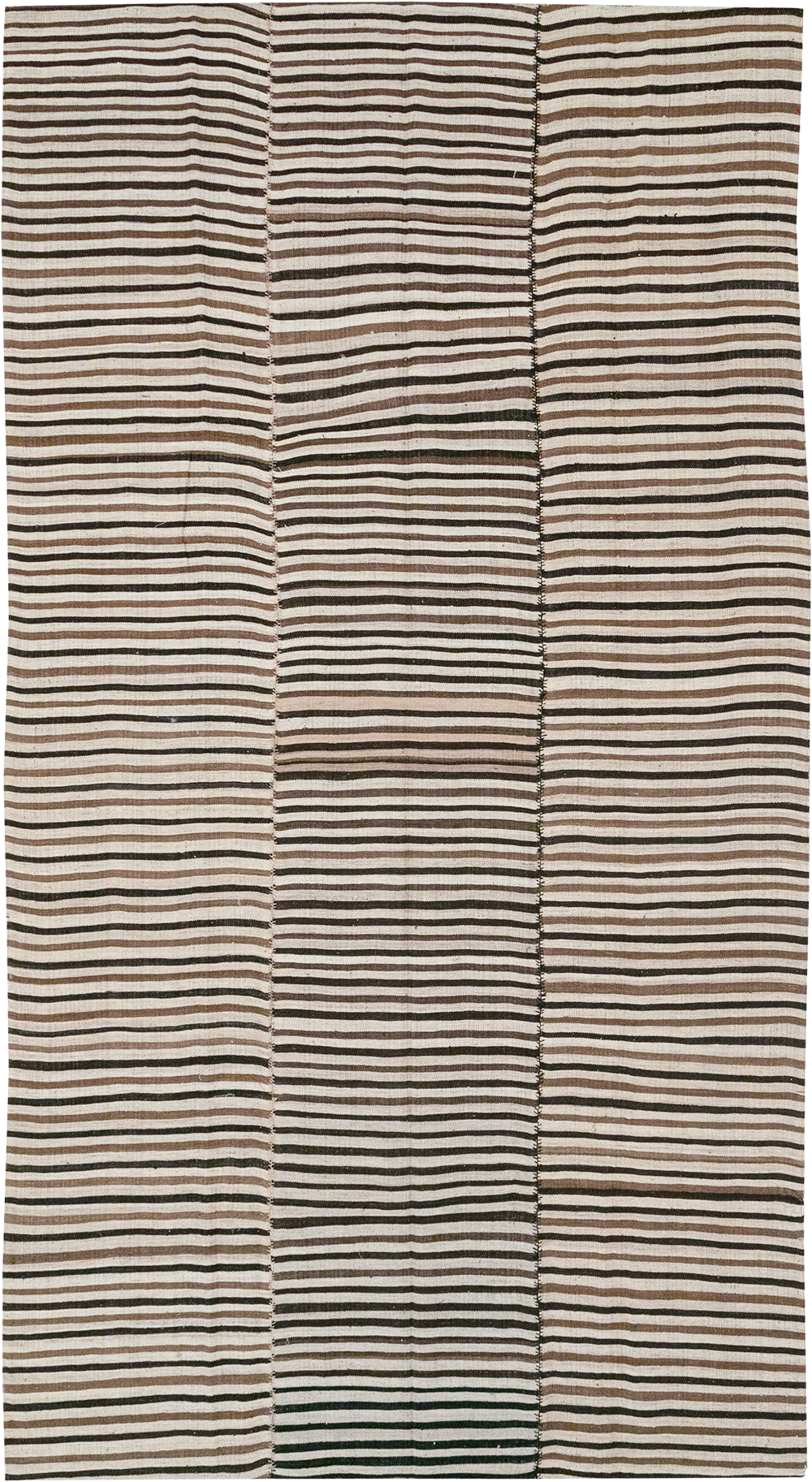 Vintage Persian Flatweave Kilim Room Size Carpet, No.30639 - Galerie Shabab