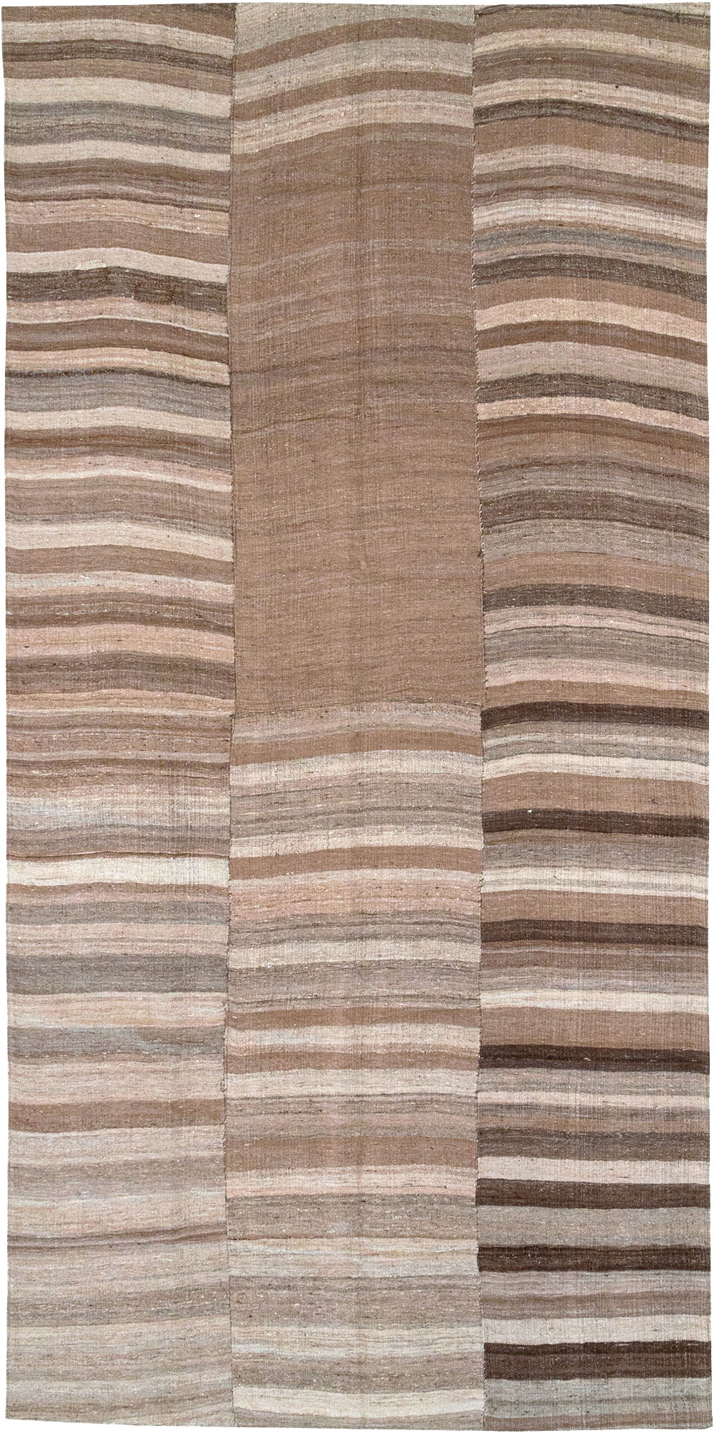 Vintage Turkish Flatweave Kilim Gallery Carpet, No.30653 - Galerie Shabab