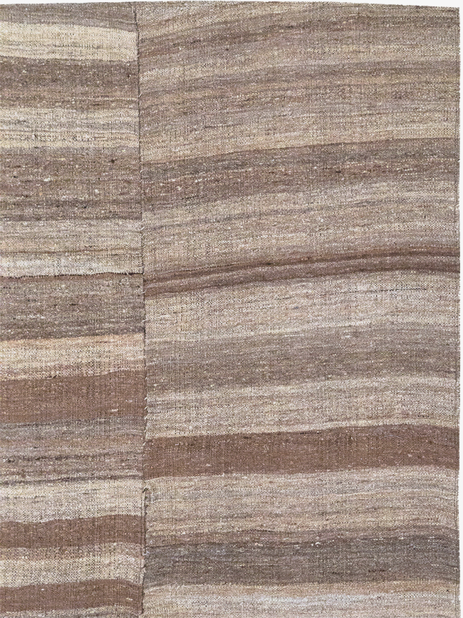 Vintage Turkish Flatweave Kilim Gallery Carpet, No.30653 - Galerie Shabab
