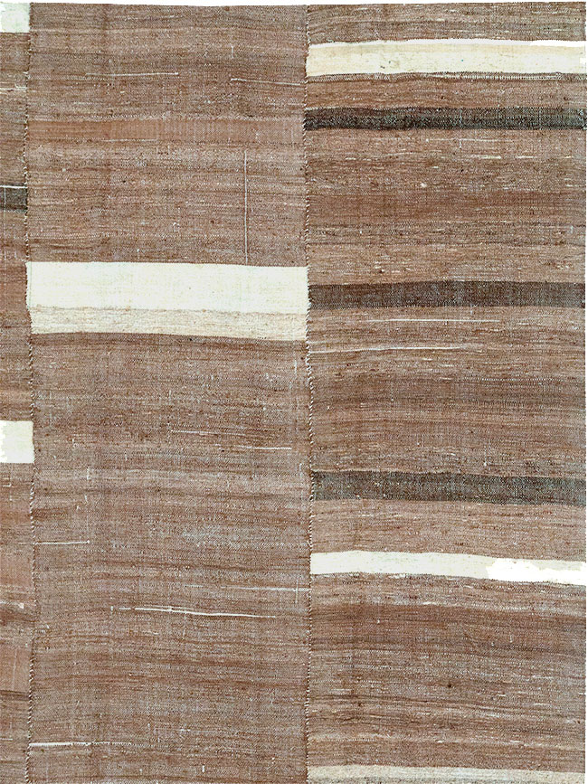 Vintage Turkish Flatweave Kilim Room Size Carpet, No.30654 - Galerie Shabab