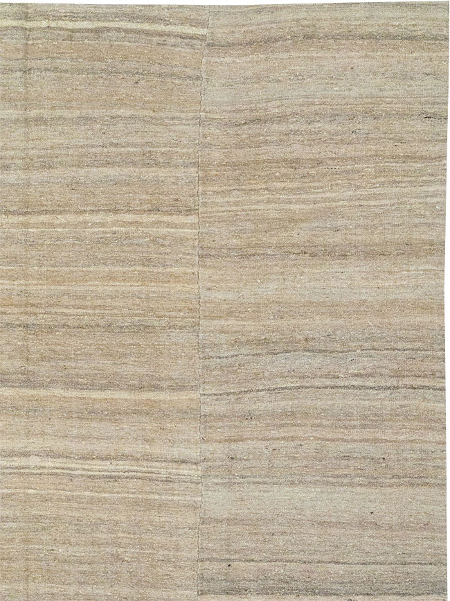 Vintage Turkish Flatweave Kilim Room Size Carpet, No.30660 - Galerie Shabab