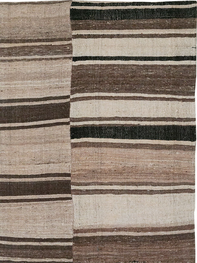 Vintage Turkish Flatweave Kilim Accent Carpet, No.30662 - Galerie Shabab