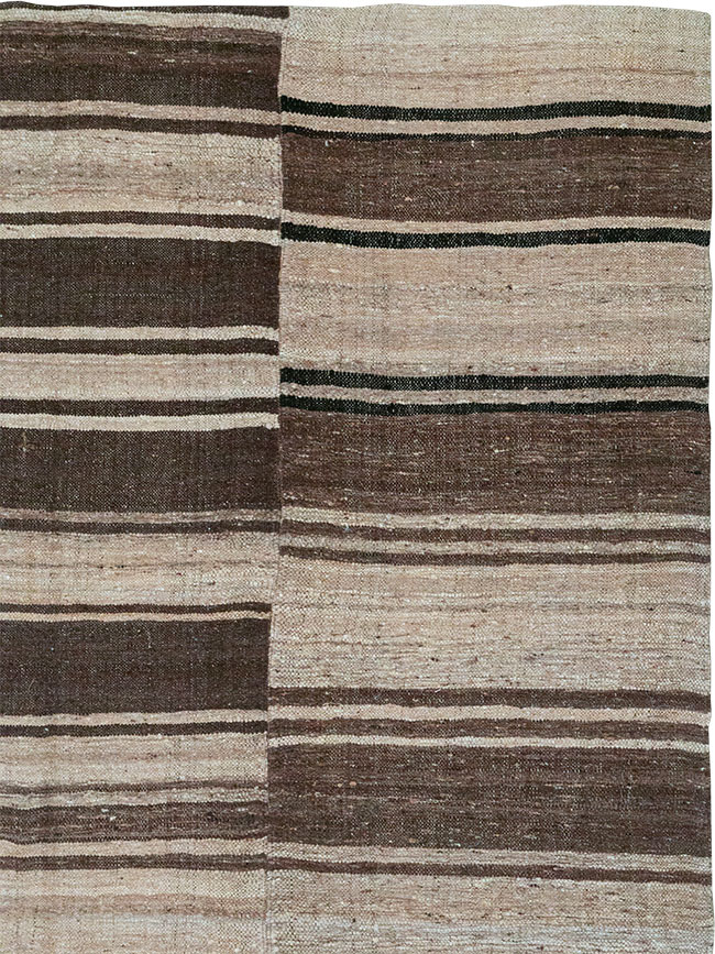 Vintage Turkish Flatweave Kilim Accent Carpet, No.30662 - Galerie Shabab