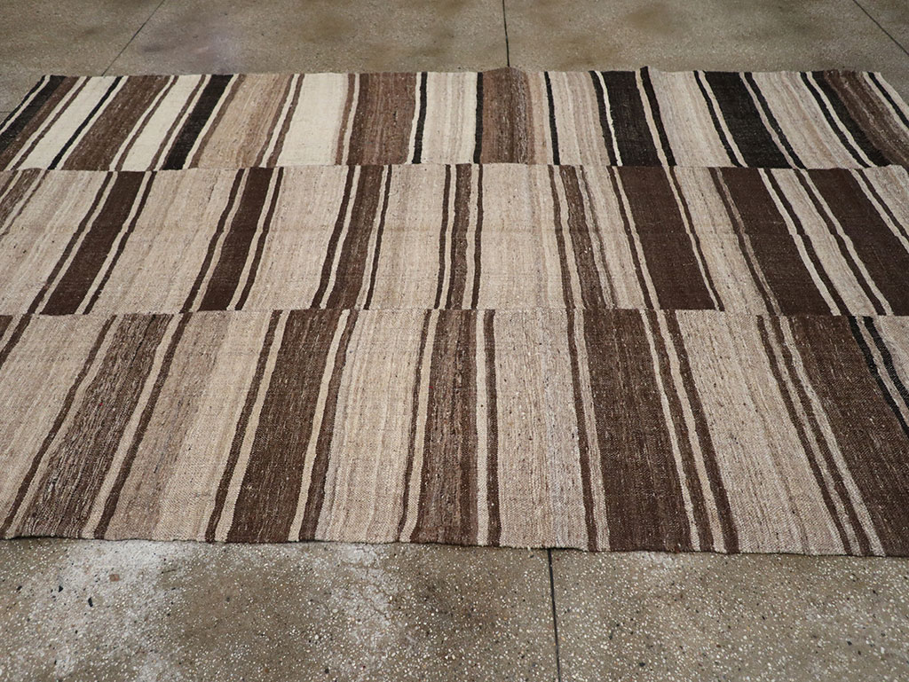Vintage Turkish Flatweave Kilim Accent Carpet, No.30662 - Galerie Shabab