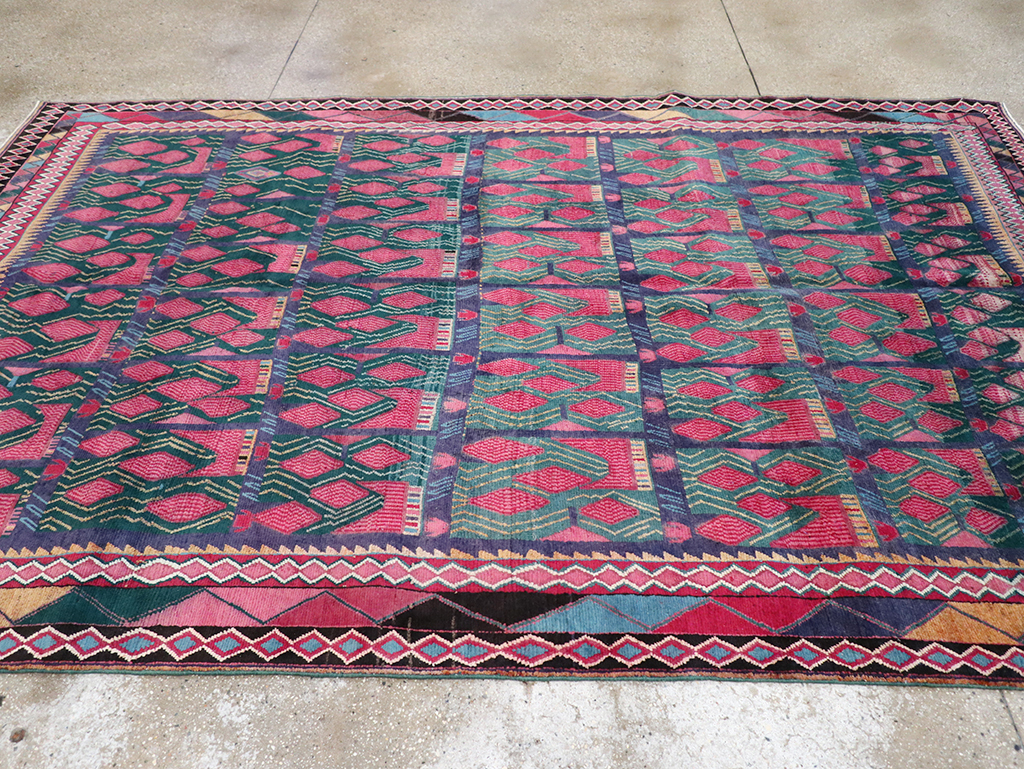 Vintage Persian Kurd Accent Carpet, No.30665 - Galerie Shabab