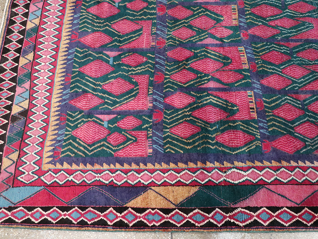 Vintage Persian Kurd Accent Carpet, No.30665 - Galerie Shabab