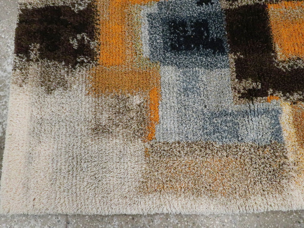 Vintage Scandinavian Rya Throw Rug, No.30669 - Galerie Shabab