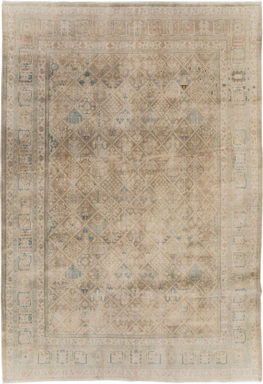 Vintage Persian Joshegan Room Size Carpet, No.30671 - Galerie Shabab