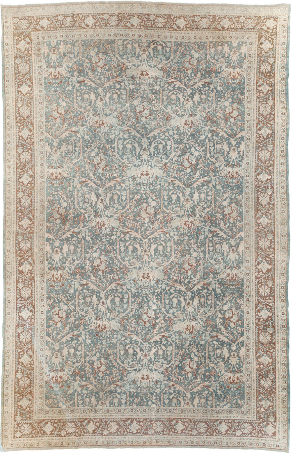 Antique Persian Tabriz Large Room Size Carpet, No.30689 - Galerie Shabab