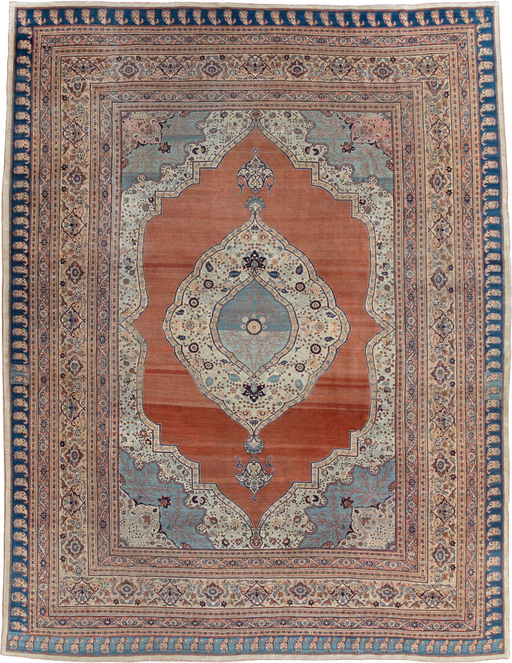 Antique Persian Tabriz Haji Jalili Carpet, No.30690 - Galerie Shabab