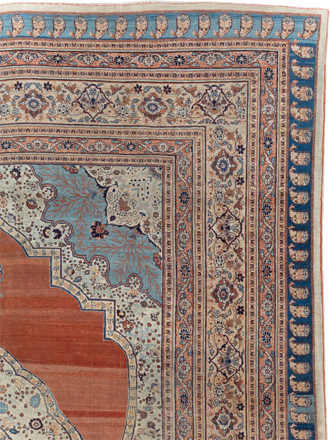 Antique Persian Tabriz Haji Jalili Carpet, No.30690 - Galerie Shabab