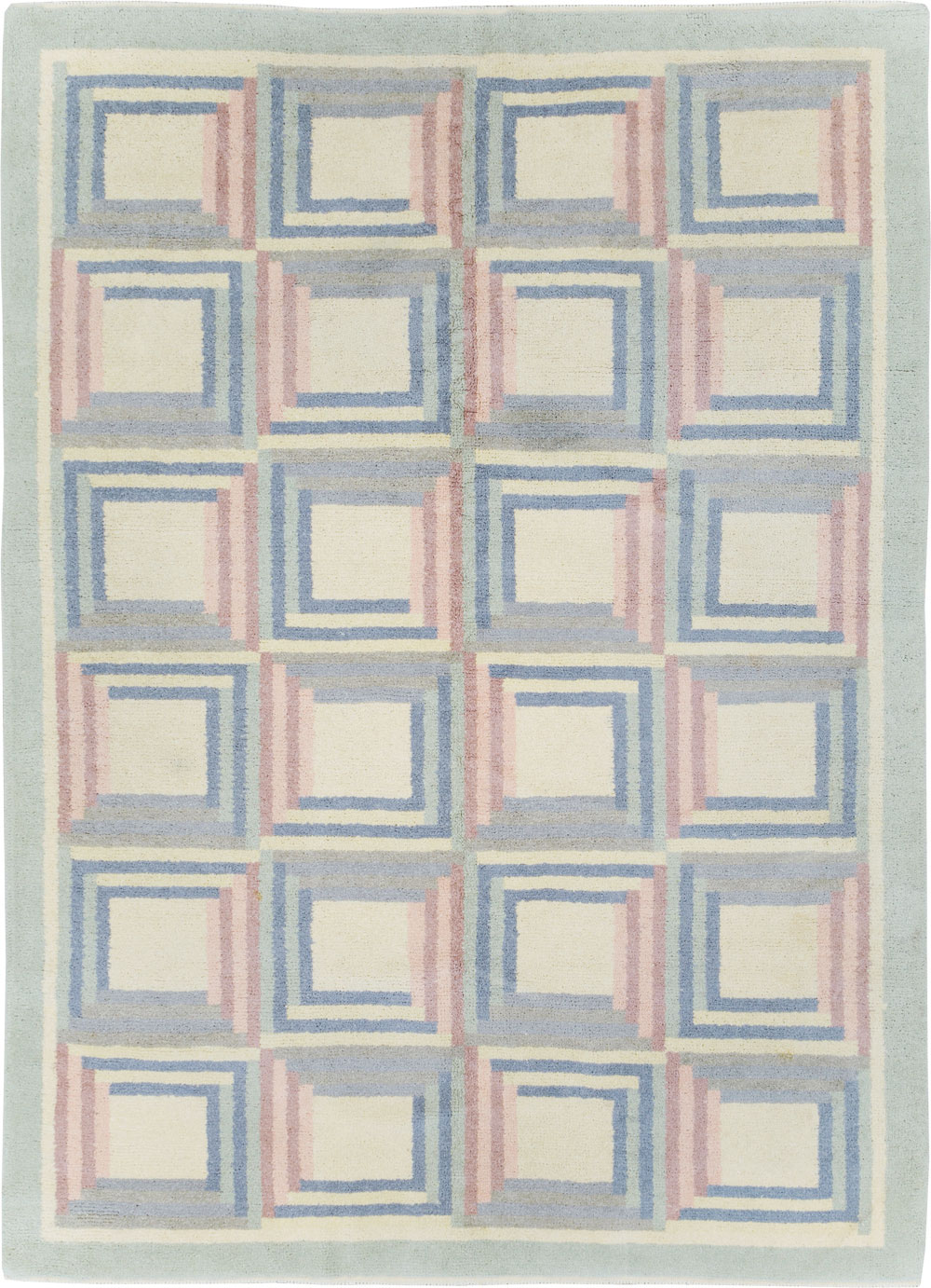 Vintage Spanish Art Deco Room Size Carpet, No.30694 - Galerie Shabab
