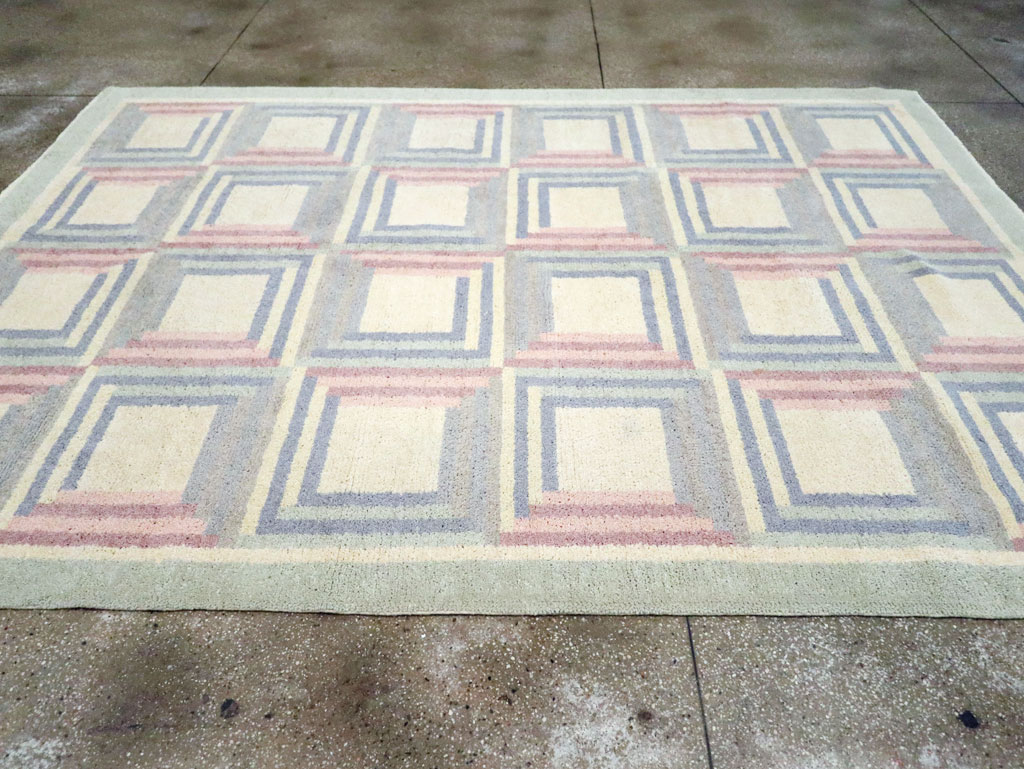 Vintage Spanish Art Deco Room Size Carpet, No.30694 - Galerie Shabab