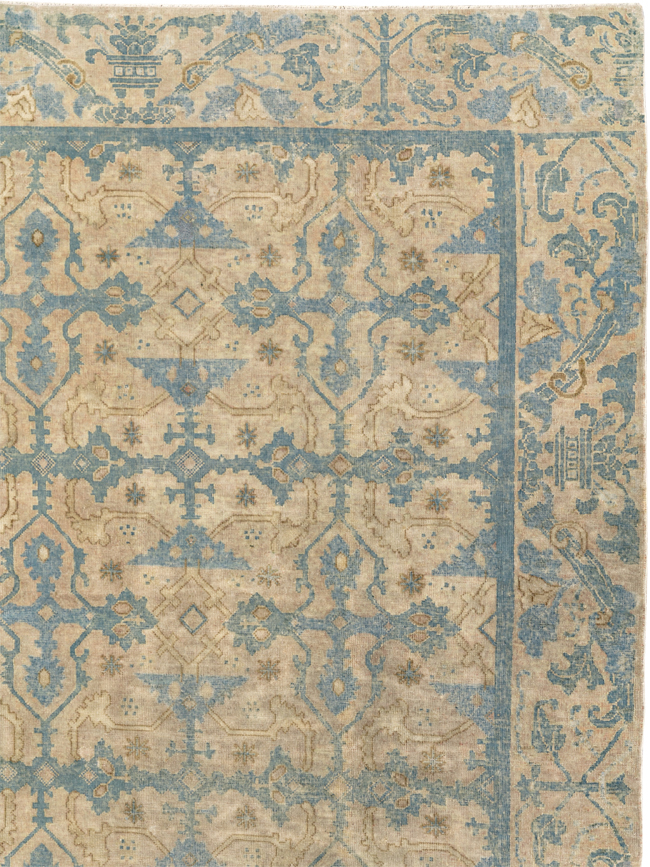 Antique Chinese Cuenca Square Room Size Carpet, No.30696 - Galerie Shabab