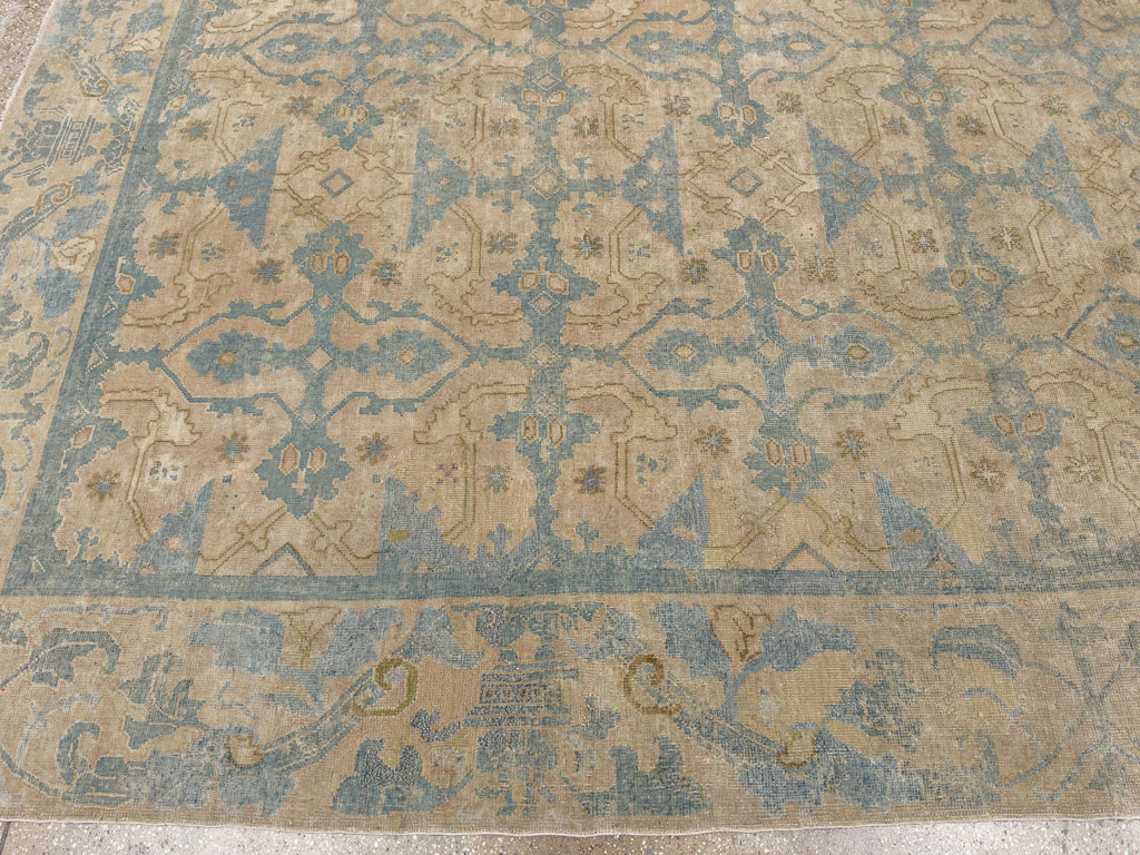 Antique Chinese Cuenca Square Room Size Carpet, No.30696 - Galerie Shabab