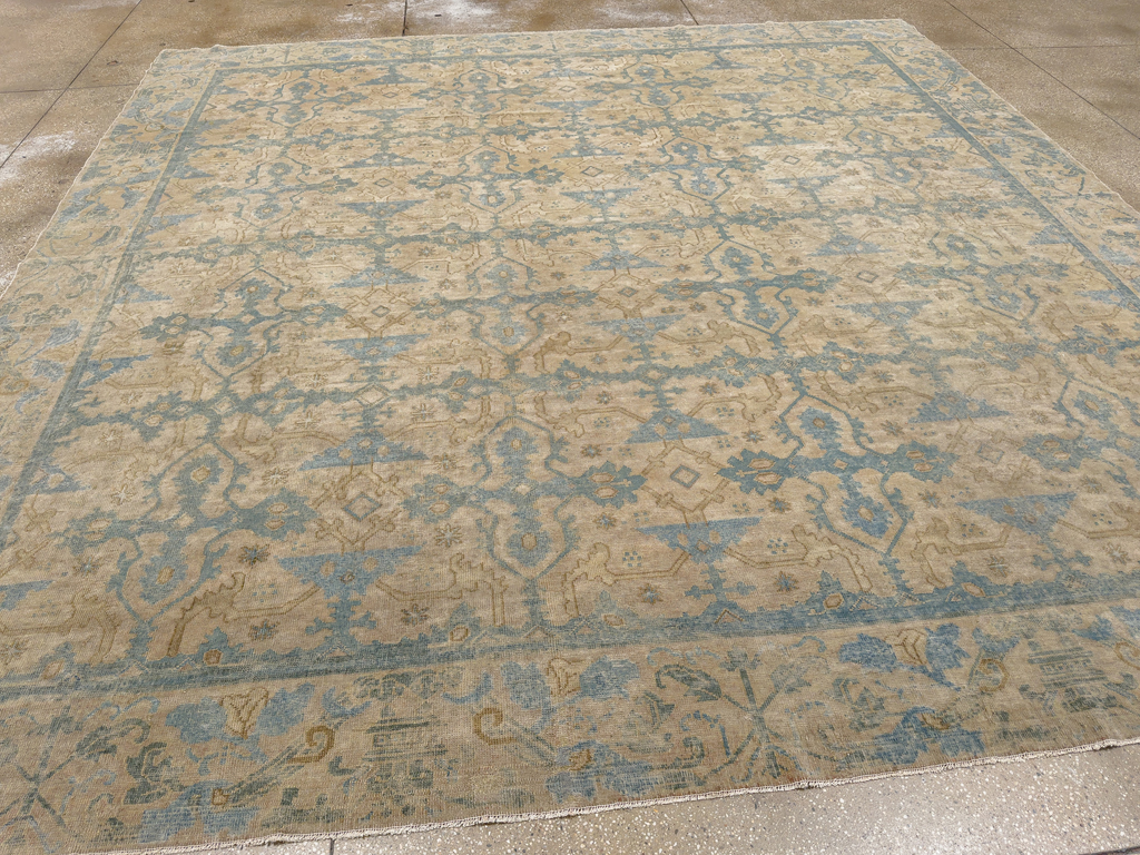 Antique Chinese Cuenca Square Room Size Carpet, No.30696 - Galerie Shabab