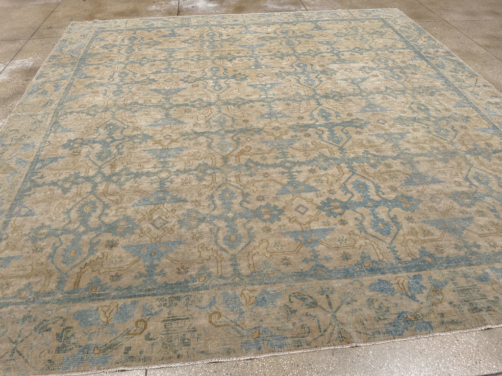 Antique Chinese Cuenca Square Room Size Carpet, No.30696 - Galerie Shabab