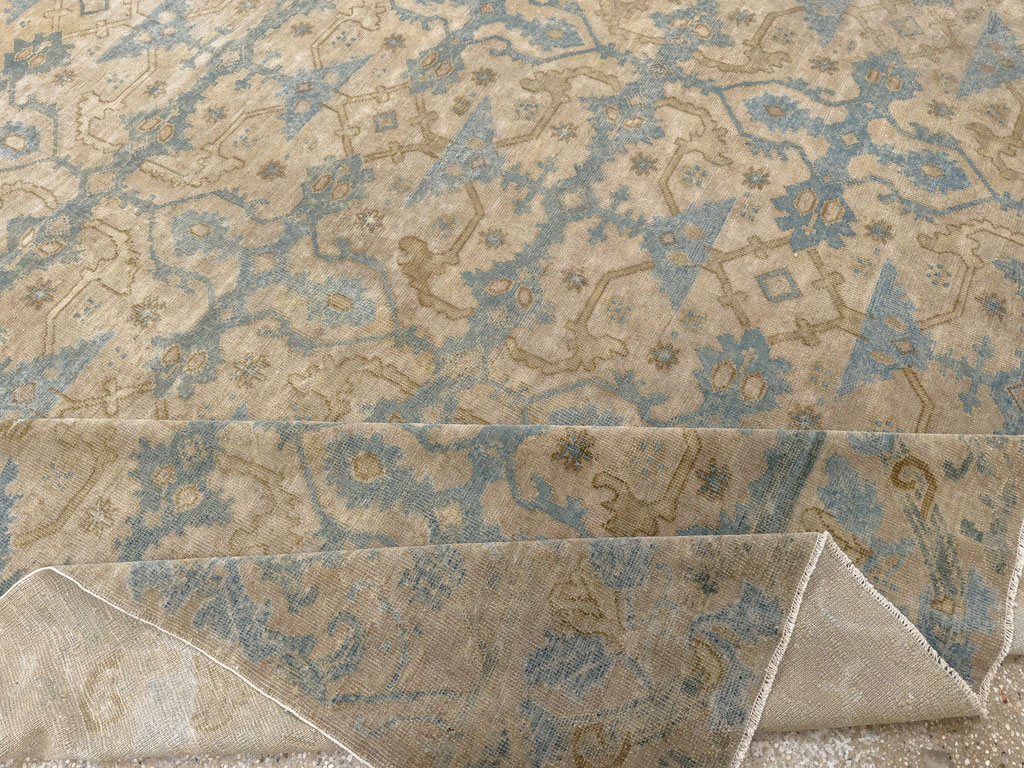 Antique Chinese Cuenca Square Room Size Carpet, No.30696 - Galerie Shabab