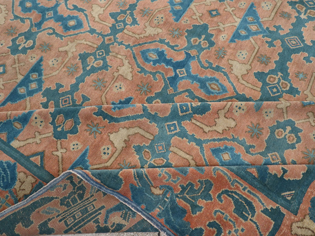 Antique Spanish Cuenca Square Room Size Carpet, No.30698 - Galerie Shabab